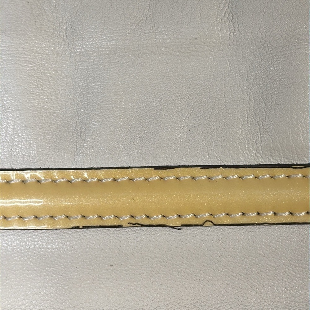 Vintage Coach Slouchy Cream Leather Detailed Bag Y2K Retro 80’s - Picture 9 of 11